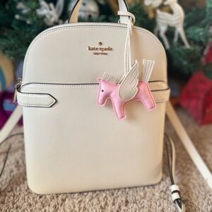 Adorable Pink Winged Horse Charm